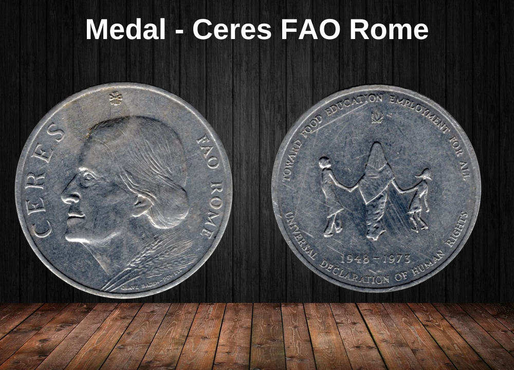 1973 Ceres FAO Rome Medal – Olave Baden-Powell Edition